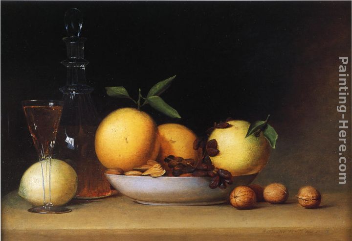 Still Life with Liqueur and Fruit painting - Raphaelle Peale Still Life with Liqueur and Fruit art painting